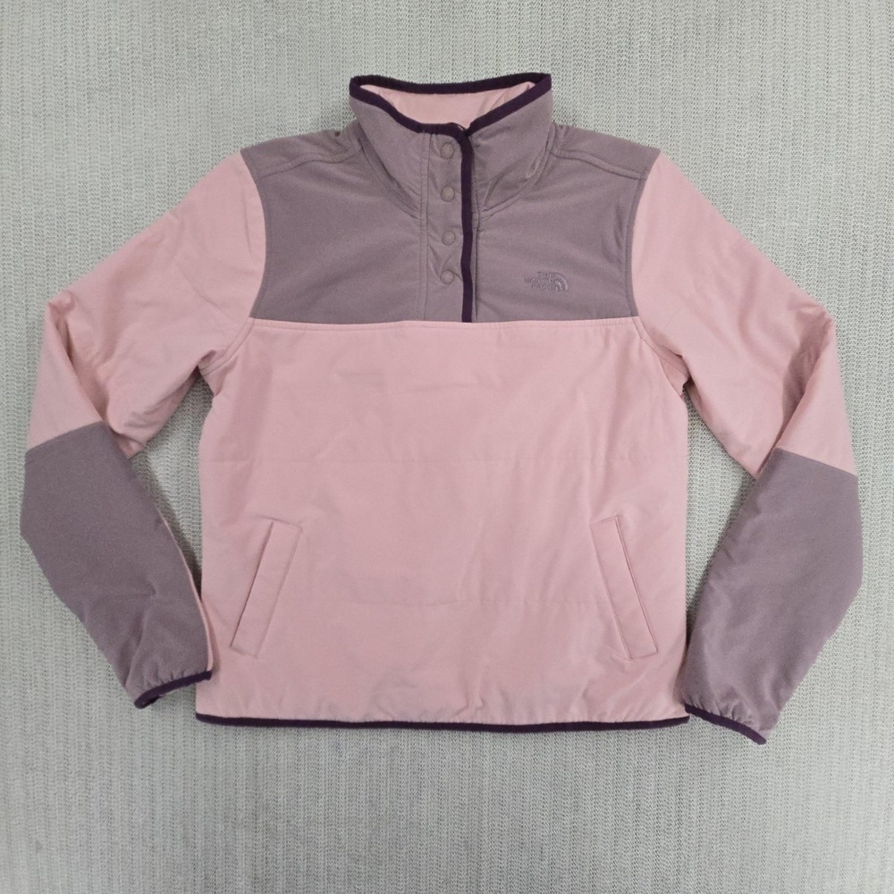 The‎ North Face Mountain Pullover Sweatshirt Womens Small Pink Colorblock Hiking